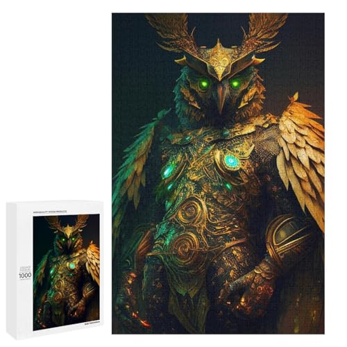 Puzzle für Erwachsene 1000 Teile Eulen Holzpuzzle (75 x 50 cm) von linghhiming