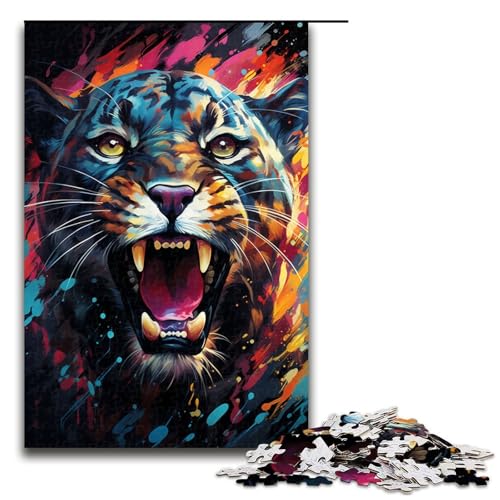 Puzzle für Erwachsene 1000 Teile Farbiger Gepard Puzzle Spiele Spielzeug Geschenk geeignet für die Schreibtischdekoration 75 x 50 cm Puzzle für Erwachsene 1000 Teile Farbiger Gepard Puzzle Spiele Spielzeug Geschenk geeignet für die Schreibtischdekoration 75 x 50 cm von linghhiming