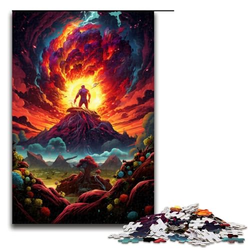 Puzzle für Erwachsene 1000 Teile Farbraum Berg Riesenpuzzle Lernspiele für Zuhause DIY Spielzeug tolles Geschenk für Spiele 75 x 50 cm von linghhiming