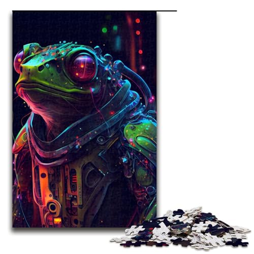 Puzzle für Erwachsene 1000 Teile Frosch Holzpuzzle für Kinder Lernspiel 75 x 50 cm Puzzle für Erwachsene 1000 Teile Frosch Holzpuzzle für Kinder Lernspiel 75 x 50 cm von linghhiming