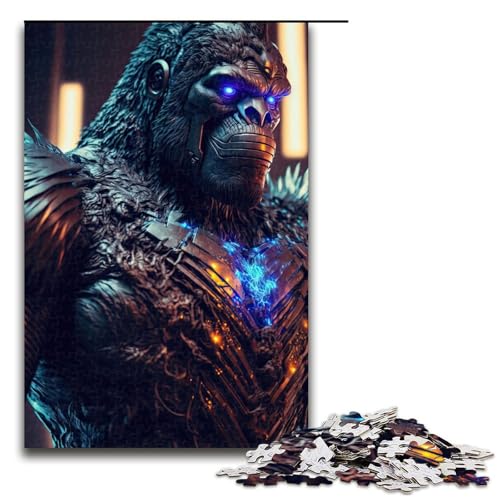 Puzzle für Erwachsene 1000 Teile Future Gorilla Puzzle Lernspiele für Zuhause DIY Spielzeug tolles Geschenk für Spiele 75 x 50 cm von linghhiming