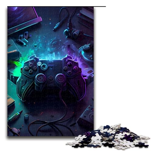 Puzzle für Erwachsene 1000 Teile Gamepad Puzzle Lernspiele für Zuhause DIY Spielzeug tolles Geschenk für Spiele 75 x 50 cm von linghhiming