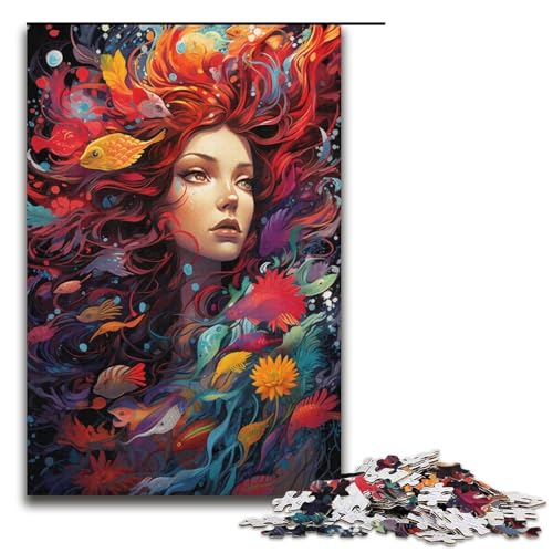 Puzzle für Erwachsene 1000 Teile Gemälde der Fantasiegöttin Heimdekoration Puzzlespielzeug Geschenk für die ganze Familie 1000 Teile (38 x 26 cm) von linghhiming