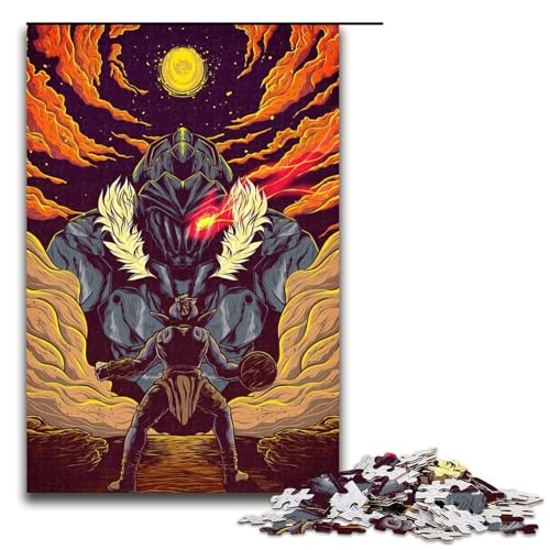 Puzzle für Erwachsene 1000 Teile Goblin Slayer Puzzle Spiele Spielzeug Geschenk geeignet als Schreibtischdekoration (75 x 50 cm) von linghhiming