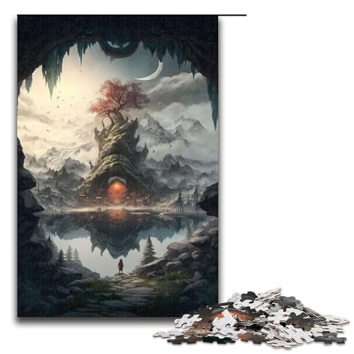 Puzzle für Erwachsene 1000 Teile Himmelsbaum des Lebens Puzzle Lernspiele für Zuhause DIY Spielzeug tolles Geschenk für Spiele 75 x 50 cm von linghhiming
