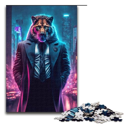 Puzzle für Erwachsene 1000 Teile Inspector Leon Puzzle Lernspiele für Zuhause DIY Spielzeug tolles Geschenk für Spiele 75 x 50 cm von linghhiming
