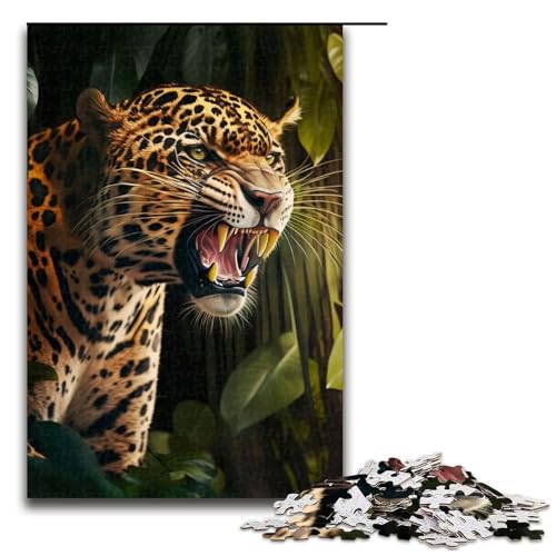 Puzzle für Erwachsene 1000 Teile Jaguar Holzpuzzle 75 x 50 cm von linghhiming