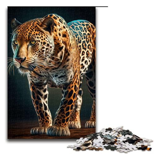 Puzzle für Erwachsene 1000 Teile Jaguar Puzzle jedes Teil ist einzigartig anspruchsvolles Familienspaßspiel 75 x 50 cm von linghhiming