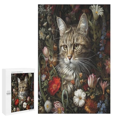 Puzzle für Erwachsene 1000 Teile Katzen Holzpuzzle 75 x 50 cm Puzzle für Erwachsene 1000 Teile Katzen Holzpuzzle 75 x 50 cm von linghhiming