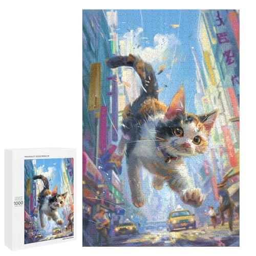 Puzzle für Erwachsene 1000 Teile Kunst Katzenfamilie Holzpuzzle Lernspiel Herausforderungsspielzeug 75 x 50 cm Puzzle für Erwachsene 1000 Teile Kunst Katzenfamilie Holzpuzzle Lernspiel Herausforderungsspielzeug 75 x 50 cm von linghhiming