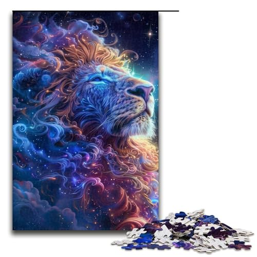 Puzzle für Erwachsene 1000 Teile Kunst-Löwen Heimdekoration Puzzle-Spielzeug Geschenk für die ganze Familie 1000 Teile (75 x 50 cm) von linghhiming
