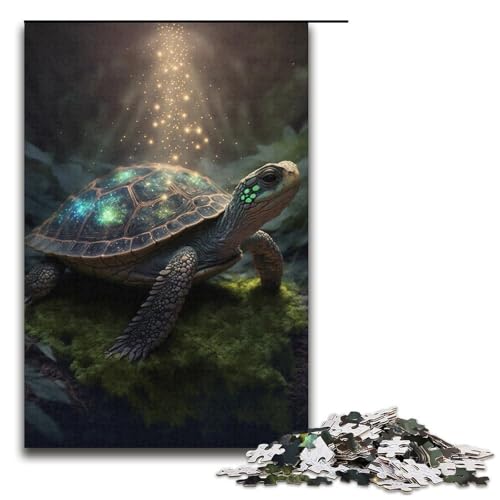 Puzzle für Erwachsene 1000 Teile Kunst-Schildkröten-Puzzle Lernspiele für Zuhause DIY-Spielzeug tolles Geschenk für Spiele 1000 Teile (38 x 26 cm) von linghhiming
