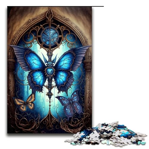 Puzzle für Erwachsene 1000 Teile Kunst Schmetterling Heimdekoration Puzzle Spielzeug Geschenk für die ganze Familie 1000 Teile (75 x 50 cm) von linghhiming