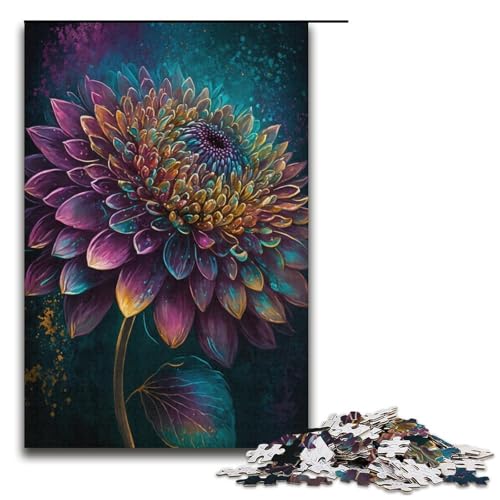 Puzzle für Erwachsene 1000 Teile Kunstblumen Papierpuzzle 1000 Teile (38 x 26 cm) von linghhiming