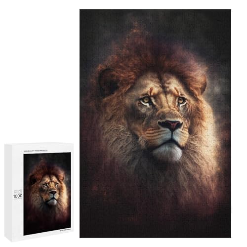 Puzzle für Erwachsene 1000 Teile Kunstlöwe Holzpuzzle 75 x 50 cm Puzzle für Erwachsene 1000 Teile Kunstlöwe Holzpuzzle 75 x 50 cm von linghhiming