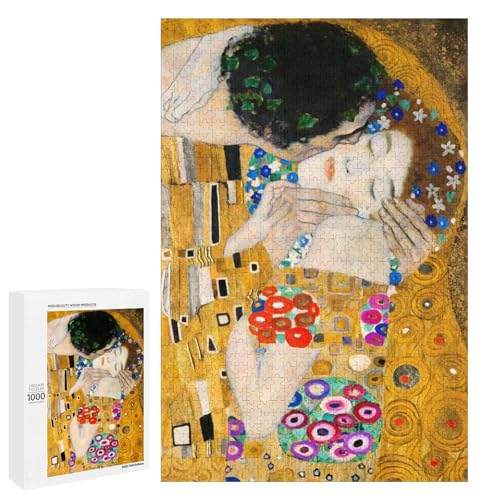 Puzzle für Erwachsene 1000 Teile Kussfamilie Holzpuzzle Lernspiel Herausforderungsspielzeug (75 x 50 cm) von linghhiming