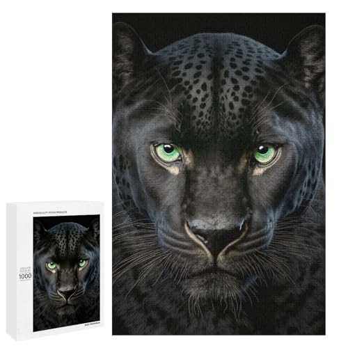 Puzzle für Erwachsene 1000 Teile Leoparden Holzpuzzle für Kinder Lernspiel (75 x 50 cm) von linghhiming