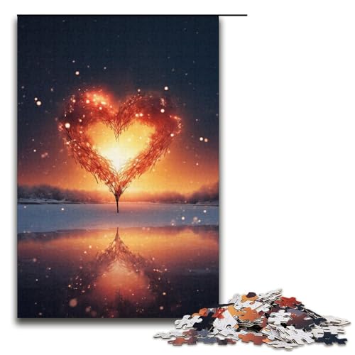 Puzzle für Erwachsene 1000 Teile Liebesromantik Puzzle Lernspiele für Zuhause DIY Spielzeug tolles Geschenk für Spiele 1000 Teile (38 x 26 cm) von linghhiming