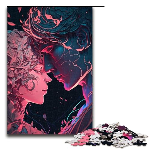 Puzzle für Erwachsene 1000 Teile Liebhaber Puzzle Spiel Spielzeug Lustig 75x50cm von linghhiming