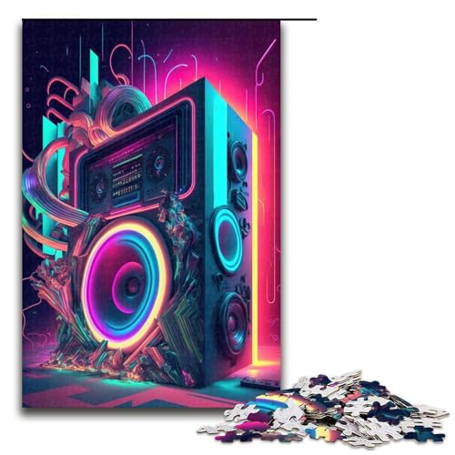 Puzzle für Erwachsene 1000 Teile Live Musik Neon Puzzle Holzpuzzle Lernspiel Herausforderungsspielzeug 75 x 50 cm Puzzle für Erwachsene 1000 Teile Live Musik Neon Puzzle Holzpuzzle Lernspiel Herausforderungsspielzeug 75 x 50 cm von linghhiming