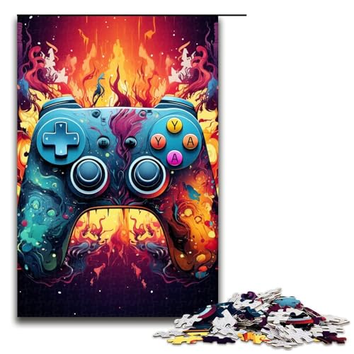 Puzzle für Erwachsene 1000 Teile Malen Farbe Gamepad Puzzle Spielspielzeug lustig 1000 Teile (75 x 50 cm) von linghhiming