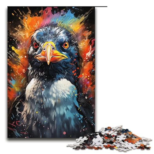 Puzzle für Erwachsene 1000 Teile Malen Farbe Pinguin Puzzle Lernspiele für Zuhause DIY Spielzeug tolles Geschenk für Spiele 1000 Teile (38 x 26 cm) von linghhiming