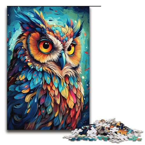 Puzzle für Erwachsene 1000 Teile Malerei Farbeule Puzzle Lernspiele für Zuhause DIY Spielzeug tolles Geschenk für Spiele 1000 Teile (38 x 26 cm) von linghhiming