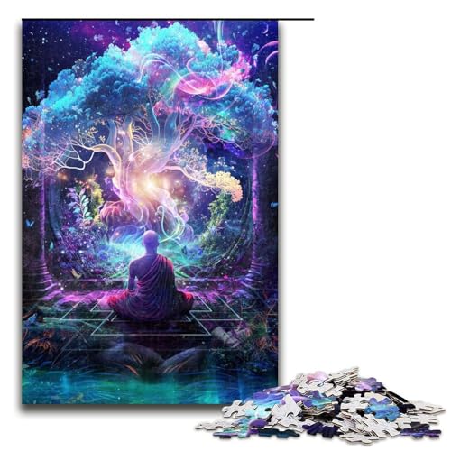 Puzzle für Erwachsene 1000 Teile Midnight Garden Geburtstagsgeschenk für Teenager ab 14 Jahren (75 x 50 cm) von linghhiming