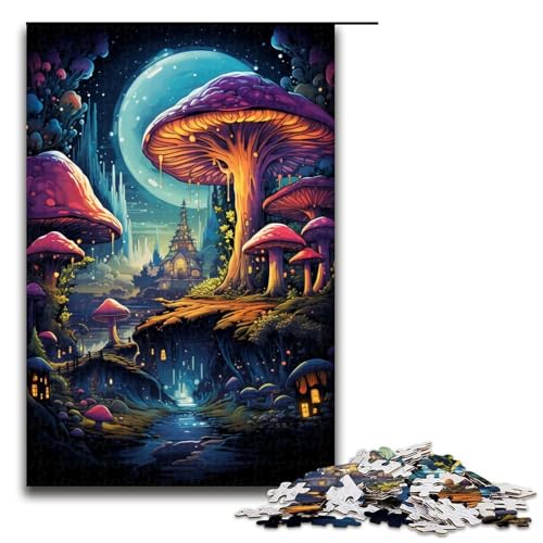 Puzzle für Erwachsene 1000 Teile Pilzwelt Geburtstagsgeschenk Geschenke für Teenager ab 14 Jahren 1000 Teile (75 x 50 cm) von linghhiming
