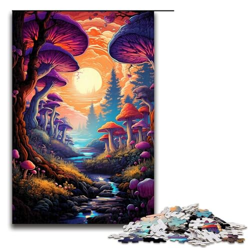 Puzzle für Erwachsene 1000 Teile Pilzwelt Heimdekoration Puzzle Spielzeug Geschenk für die ganze Familie 1000 Teile (75 x 50 cm) von linghhiming