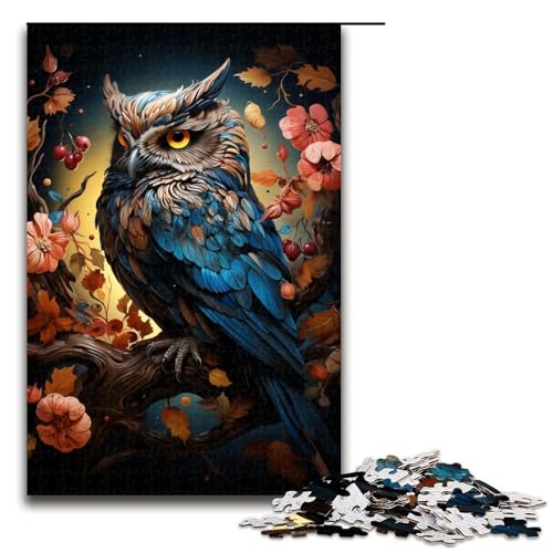 Puzzle für Erwachsene 1000 Teile Regenbogen Eule Holzpuzzle 75 x 50 cm Puzzle für Erwachsene 1000 Teile Regenbogen Eule Holzpuzzle 75 x 50 cm von linghhiming