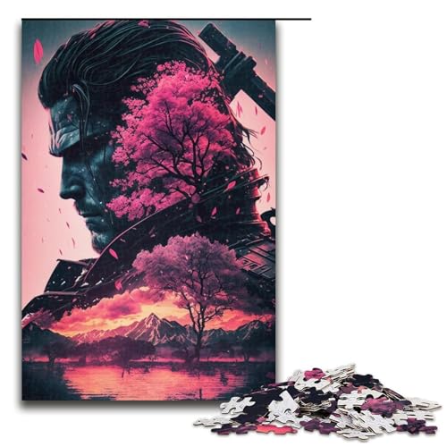 Puzzle für Erwachsene 1000 Teile Sakura Krieger Puzzle Geburtstagsgeschenk für Teenager ab 14 Jahren (75 x 50 cm) von linghhiming