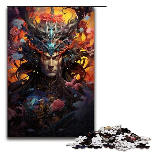 Puzzle für Erwachsene 1000 Teile Samurai Puzzle Lernspiele für Zuhause DIY Spielzeug tolles Geschenk für Spiele 75 x 50 cm von linghhiming