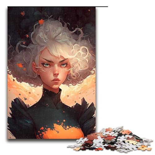 Puzzle für Erwachsene 1000 Teile Schönheitsmädchen Heimdekoration Puzzle Spielzeug Geschenk für die ganze Familie 75 x 50 cm von linghhiming