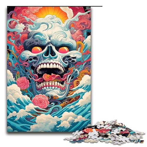 Puzzle für Erwachsene 1000 Teile Seeungeheuer Puzzle Spiele Spielzeug Geschenk geeignet als Schreibtischdekoration 75 x 50 cm von linghhiming