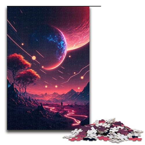 Puzzle für Erwachsene 1000 Teile Sonnenuntergangsposter Puzzle Lernspiele für Zuhause DIY Spielzeug tolles Geschenk für Spiele (75 x 50 cm) von linghhiming