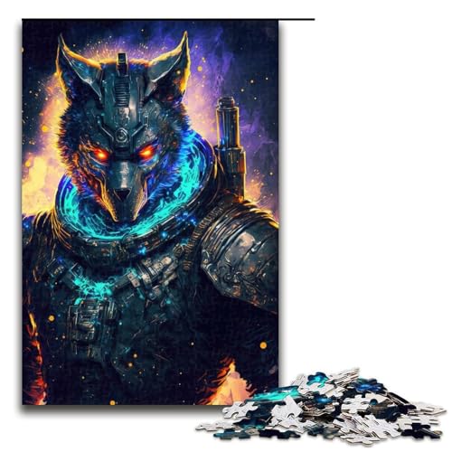 Puzzle für Erwachsene 1000 Teile Space Marine Wolves Heimdekoration Puzzle Spielzeug Geschenk für die ganze Familie (75 x 50 cm) von linghhiming