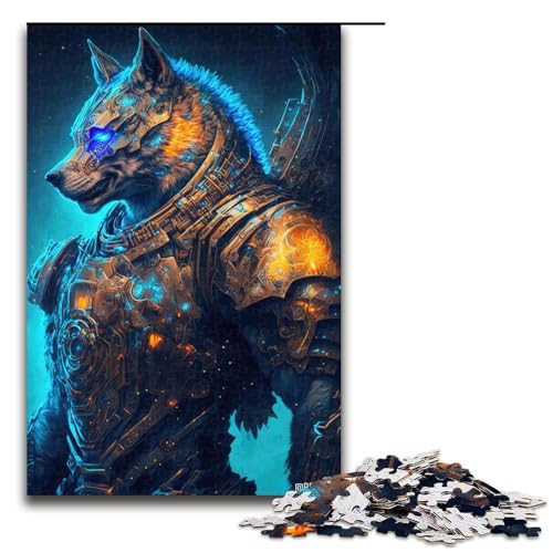 Puzzle für Erwachsene 1000 Teile Space Marine Wolves Puzzle Spiele Spielzeug Geschenk geeignet als Schreibtischdekoration (75 x 50 cm) von linghhiming