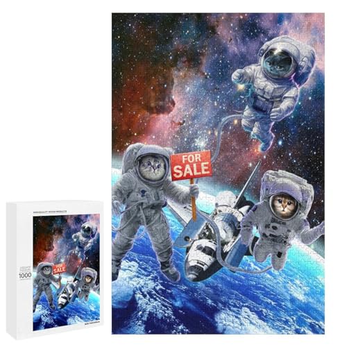 Puzzle für Erwachsene 1000 Teile Space Shuttle Holzpuzzle (75 x 50 cm) von linghhiming