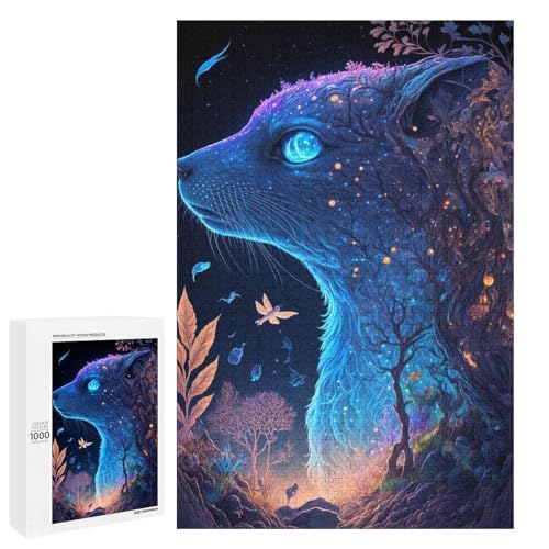 Puzzle für Erwachsene 1000 Teile Spirits of Nature Familien Holzpuzzle Lernspiel Herausforderungsspielzeug (75 x 50 cm) von linghhiming