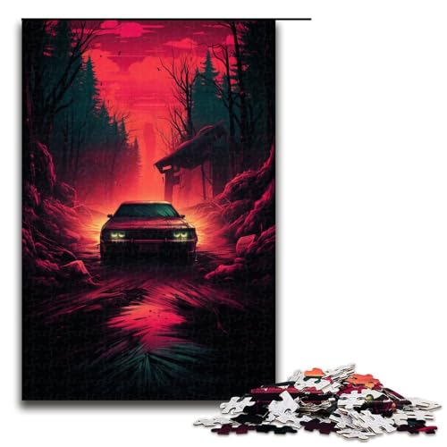 Puzzle für Erwachsene 1000 Teile Supernatural Auto Heimdekoration Puzzle Spielzeug Geschenk für die ganze Familie 75 x 50 cm von linghhiming