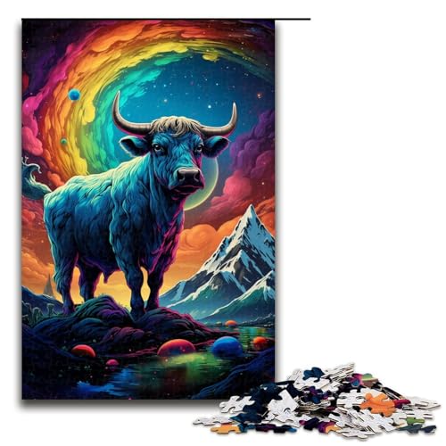 Puzzle für Erwachsene 1000 Teile Symphonie Kuhfamilie Holzpuzzle Lernspiel Herausforderungsspielzeug 75 x 50 cm Puzzle für Erwachsene 1000 Teile Symphonie Kuhfamilie Holzpuzzle Lernspiel Herausforderungsspielzeug 75 x 50 cm von linghhiming