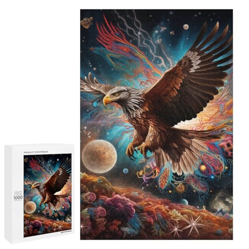 Puzzle für Erwachsene 1000 Teile Tieradler Puzzle Holzpuzzle Lernspiel Herausforderungsspielzeug 75 x 50 cm Puzzle für Erwachsene 1000 Teile Tieradler Puzzle Holzpuzzle Lernspiel Herausforderungsspielzeug 75 x 50 cm von linghhiming