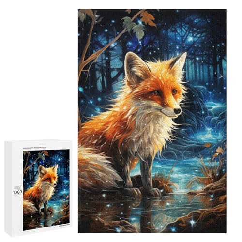 Puzzle für Erwachsene 1000 Teile Tierfüchse Holzpuzzle Lernspiel Herausforderungsspielzeug 75 x 50 cm Puzzle für Erwachsene 1000 Teile Tierfüchse Holzpuzzle Lernspiel Herausforderungsspielzeug 75 x 50 cm von linghhiming
