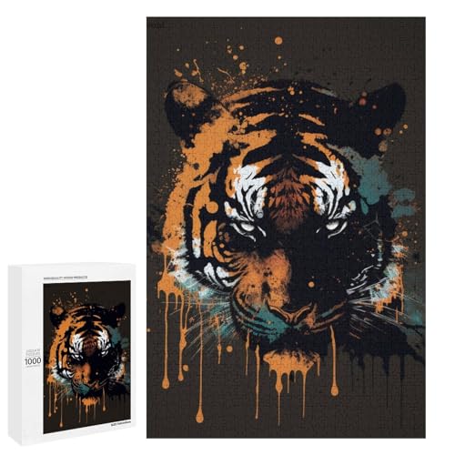 Puzzle für Erwachsene 1000 teiliges Tigerholz Puzzle (75 x 50 cm) von linghhiming