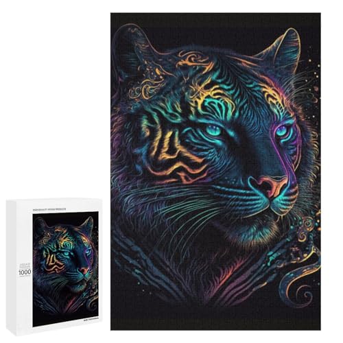 Puzzle für Erwachsene 1000 teiliges Tigerholz Puzzle (75 x 50 cm) von linghhiming