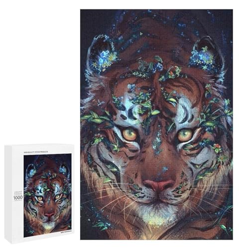 Puzzle für Erwachsene 1000 teiliges Tigerholz Puzzle (75 x 50 cm) von linghhiming