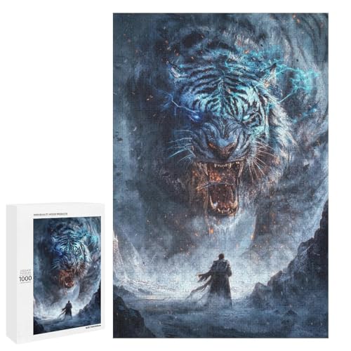 Puzzle für Erwachsene 1000 teiliges Tigerholz Puzzle (75 x 50 cm) von linghhiming