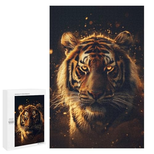 Puzzle für Erwachsene 1000 Teile Tigerholz Puzzle für Kinder Lernspiel (75 x 50 cm) von linghhiming