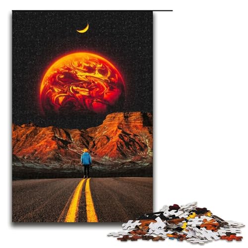 Puzzle für Erwachsene 1000 Teile Traumlandschaft Heimdekoration Puzzle Spielzeug Geschenk für die ganze Familie (75 x 50 cm) von linghhiming